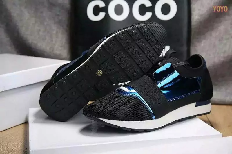 balenciaga unisexe race chaussures blue coco